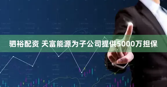 驷裕配资 天富能源为子公司提供5000万担保